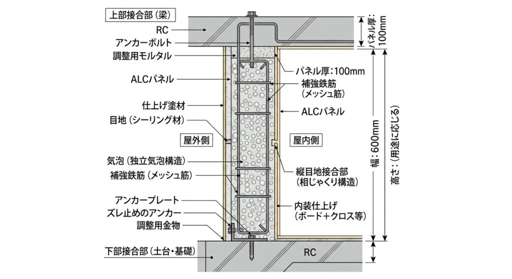 外壁塗装 屋根塗装 和歌山市 海南市 岩出市 紀の川市 ALC断面