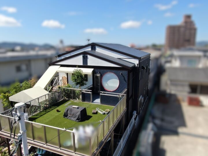 【和歌山市】E様邸<br>『ブルー系とホワイト系の2色で統一された外壁とグレー系の屋根で、清潔感溢れる都会的な仕上がりに…✧₊°』