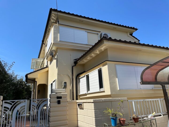 【和歌山市】　O様邸<br>『ピーチベージュの外壁が穏やかで素敵な仕上がりに…✧₊°』インテグラルコート塗布