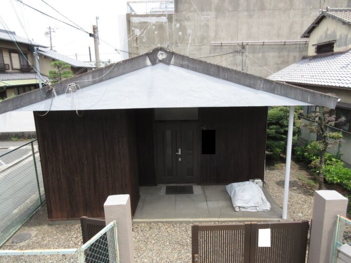【和歌山市】　W様邸<br>『スカイグレーの外壁にウォルナットの木部が重厚感溢れる素敵な仕上がりに…✧₊°』