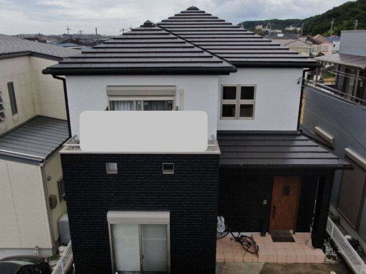 【和歌山市】　K様邸<br>『パールグレーの外壁とダークグレージュの屋根で上品で落ち着いた素敵な仕上がりに…✧₊°』