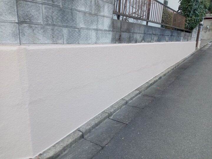 【和歌山市】　S様邸<br>『桜色の擁壁で可愛らしい素敵な仕上がりに…✧₊°』