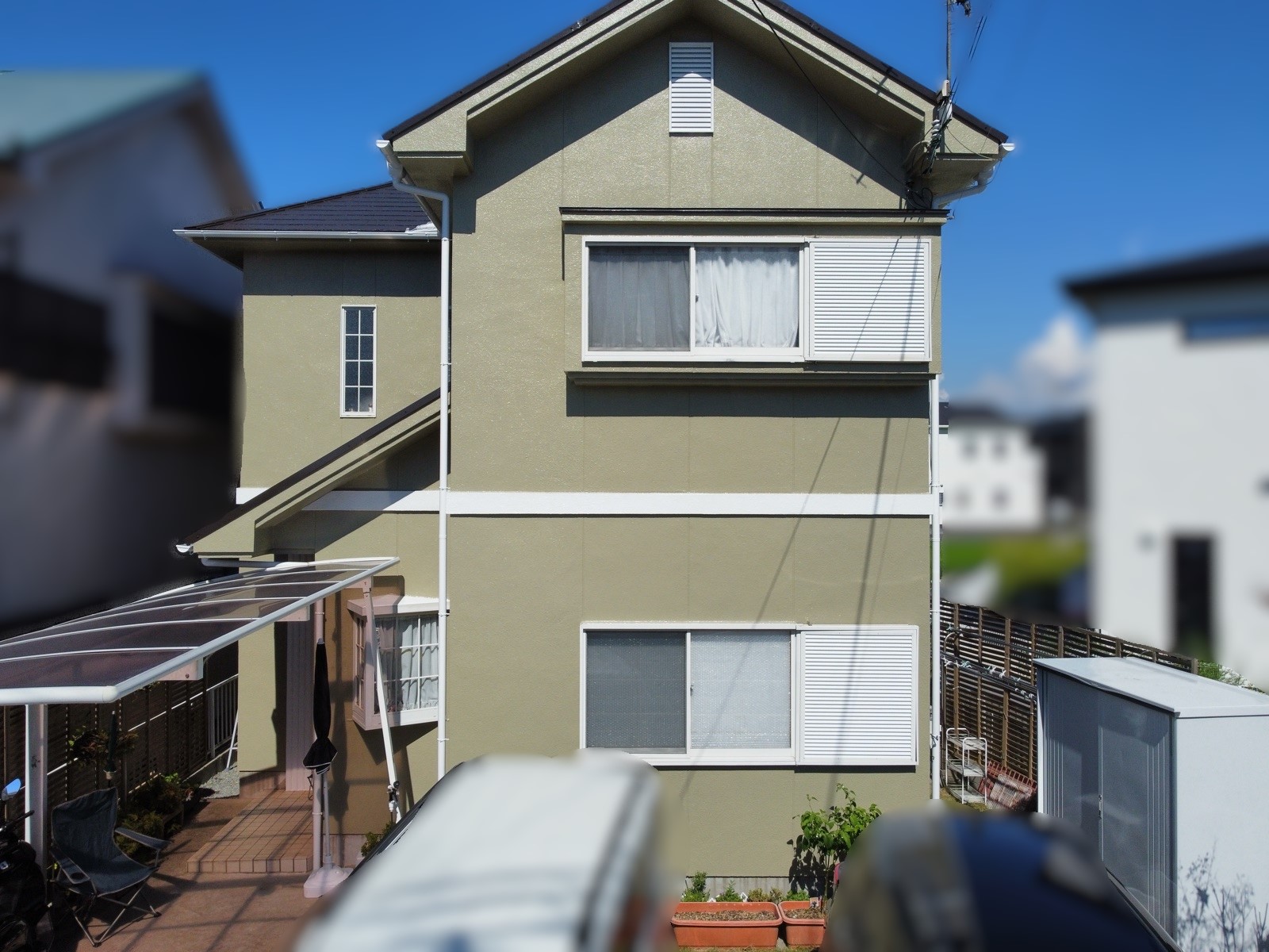 【和歌山市】O様邸『色の薄いグリーン系と濃いブラウン系のツートーンで彩られたお家が、落ち着いた印象を与えてくれる素敵な仕上がりに…✧₊°』