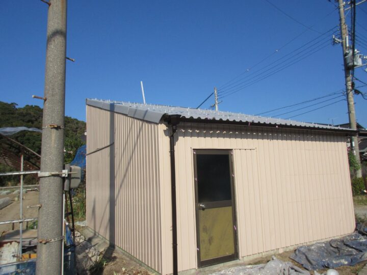 【和歌山市】　I様邸<br>『フォーンブラウンとグレーのガレージが落ち着いた印象の素敵な仕上がりに…✧₊°』