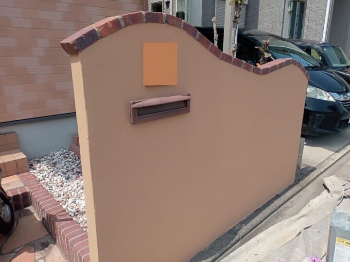 【和歌山市】 Y様邸<br>『アプリコットの擁壁がナチュラルな印象の素敵な仕上がりに…✧₊°』