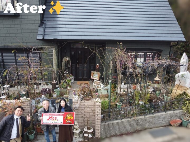 【外壁塗装・屋根塗装 和歌山市】K様邸<br>『重厚感のあるディープグリーン系の外壁とグレー系の屋根で、派手過ぎず落ち着いた印象の仕上がりに…✧₊°』