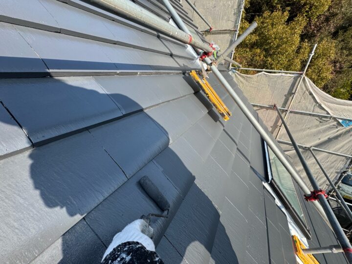 屋根(上塗り2回目)