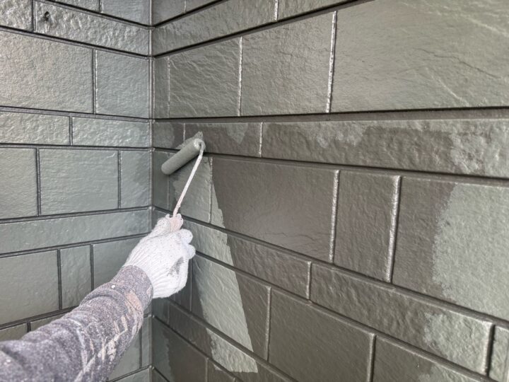 外壁(上塗り2回目)