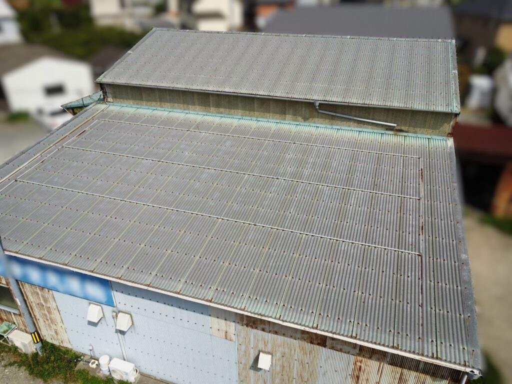 外壁塗装 屋根塗装 海南市 M様所有倉庫 屋根