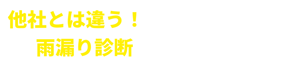 他社とは違う！エースペイントの雨漏り診断はここが違う！