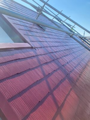 和歌山市密着の外壁塗装・屋根塗装専門店エースペイントの屋根の塗装　無機塗料　施工後