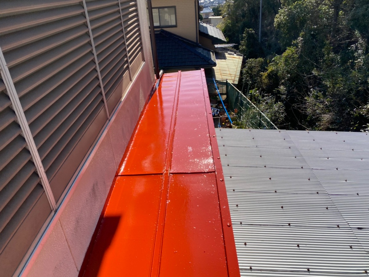 【和歌山市】　T様邸　屋根塗装工事<br>『鮮やかなオレンジ色の屋根が青空に映える素敵なお家に…✧₊°』14
