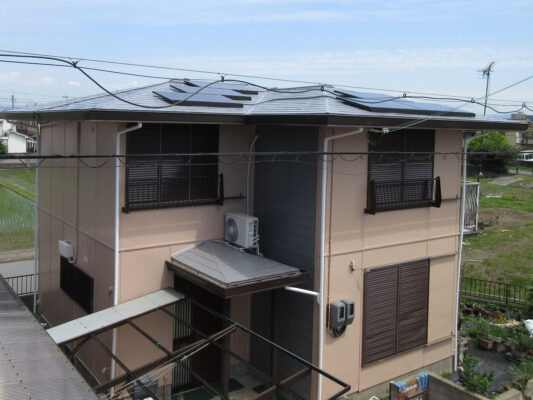 【和歌山市】Ｔ様邸　外壁・屋根塗装工事<br>『ピンクベージュの外壁でモダンに大変身した新築のような仕上がりに…✧₊°』インテグラルコート塗布