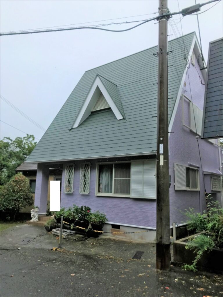 【和歌山市】O様邸<br>『ラベンダーの外壁にモスグリーンの屋根が可愛らしい素敵なお家に…✧₊°』2