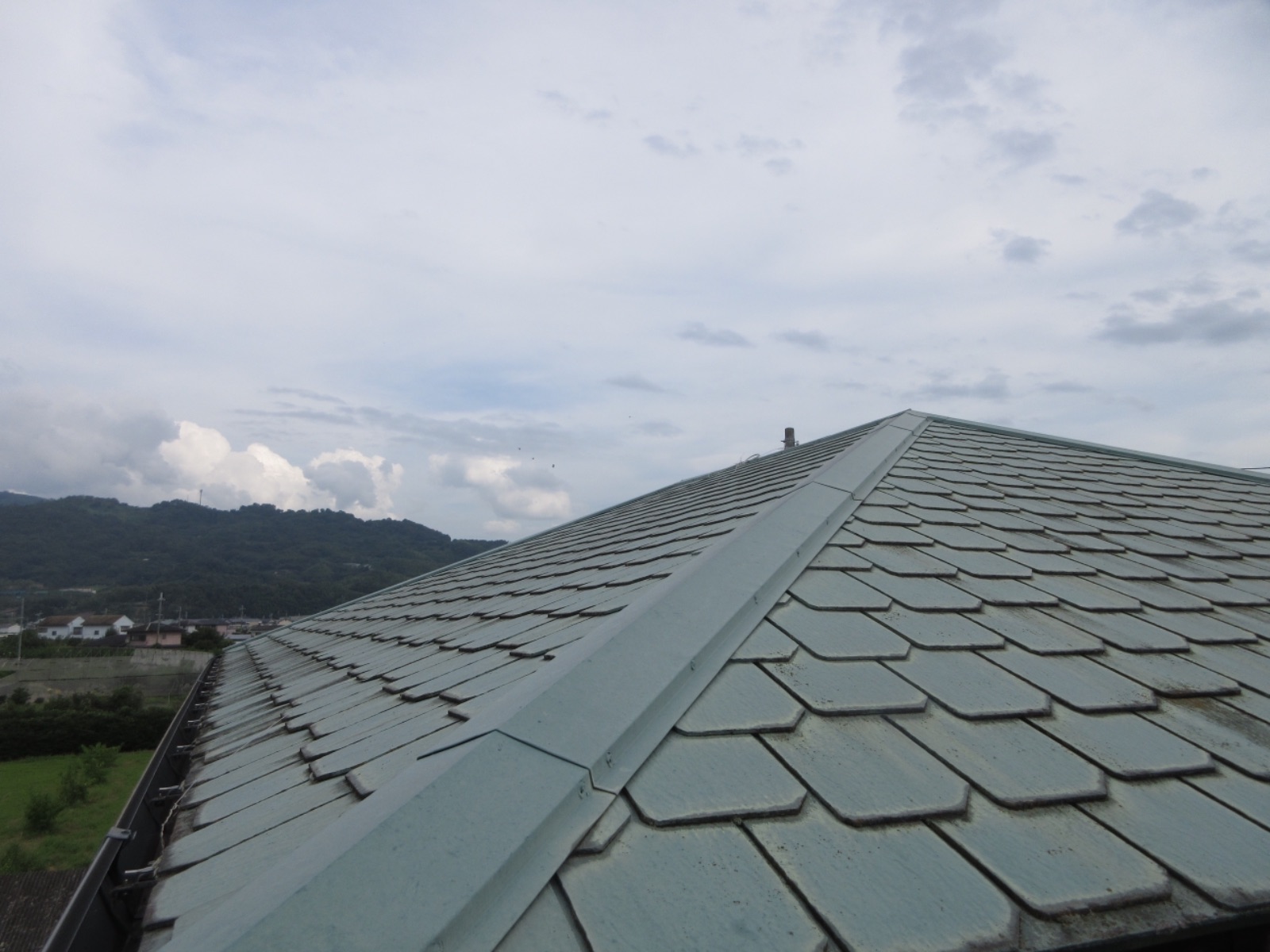 【紀の川市】　M様邸<br>『鮮やかなグリーンの屋根が青空に映える素敵なお家に….°˖✧*✧˖°』3