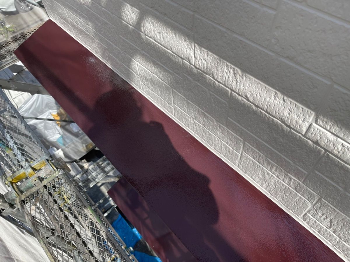 【岸和田市】　K様邸<br>『クリームの外壁にワインレッドの屋根が映える上品に輝くお家に…°˖✧*✧˖°』　インテグラルコート塗布16