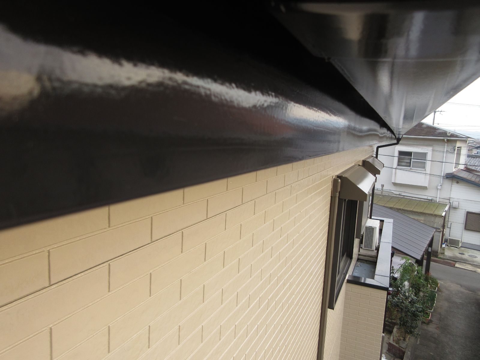 【和歌山市】　M様邸<br>『重厚感あるベージュの外壁に落ち着いたブラウンの付帯部が素敵な仕上がりに…』インテグラルコート塗布16