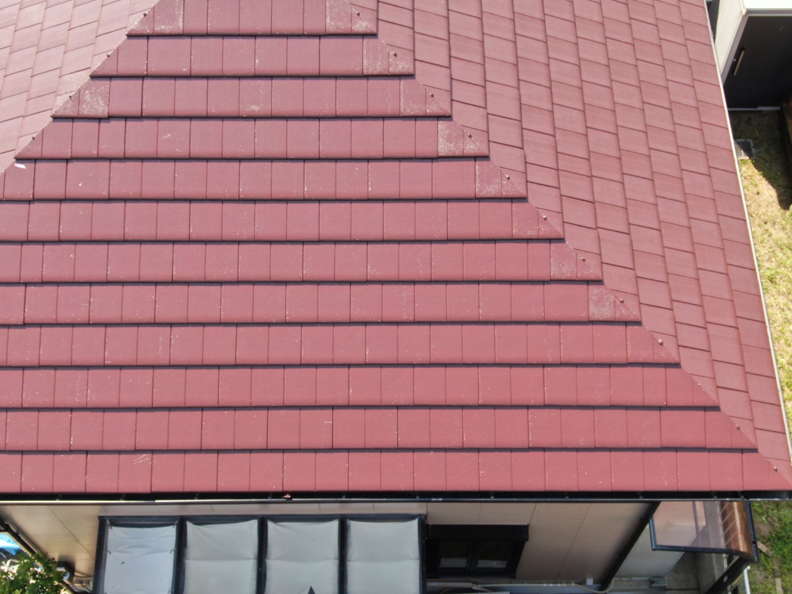 【海南市】　T様邸<br>『こだわりぬいたチョコレート色の屋根をアクセントにライトブラウンの外壁で落ち着いた仕上がりに…✧₊°』インテグラルコート塗布4