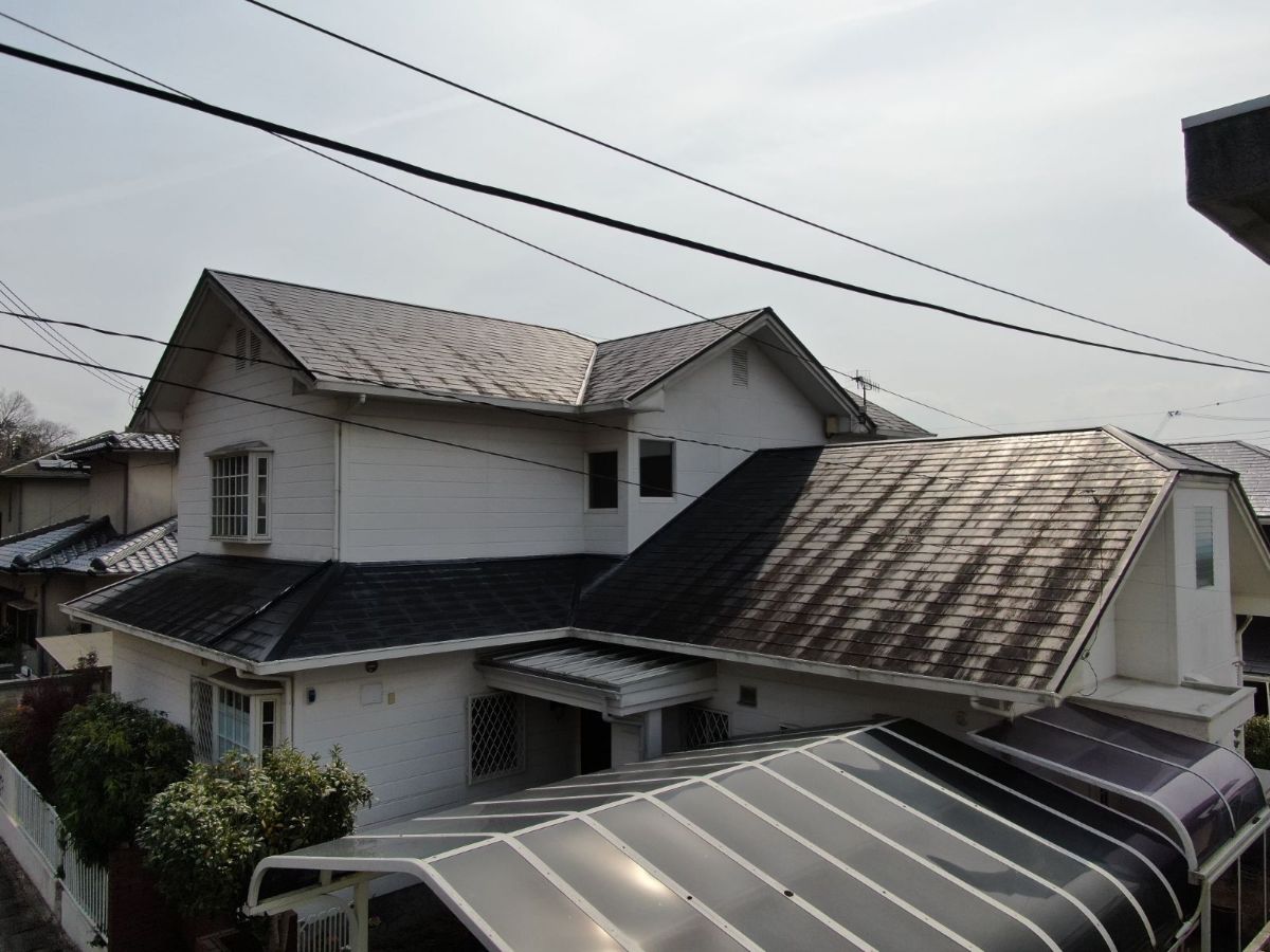 【岩出市】　F様邸<br>『可愛らしいベビーピンクの外壁にダークグレーの屋根がおしゃれで素敵な仕上がりに…✧₊°』1