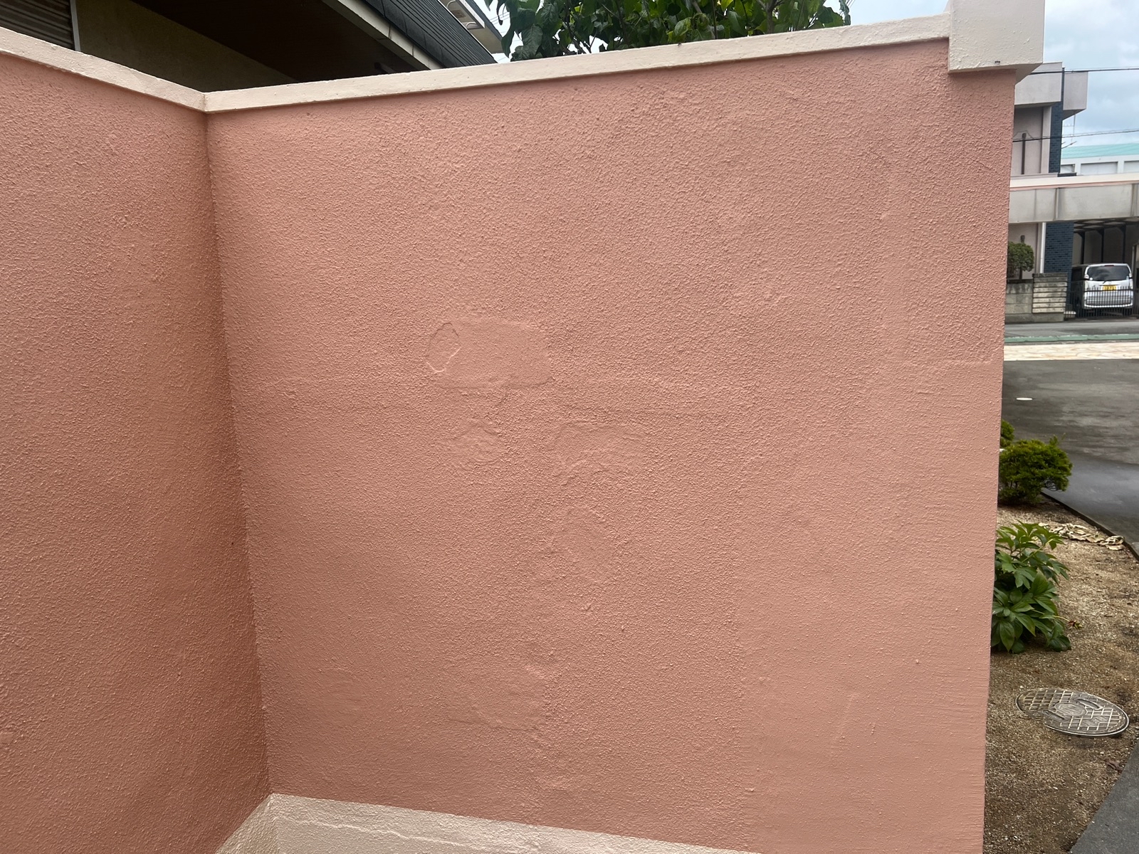 【和歌山市】　Ｕ様邸<br>『こだわりのローズピンクの擁壁が可愛らしい素敵な仕上がりに…✧₊°』12