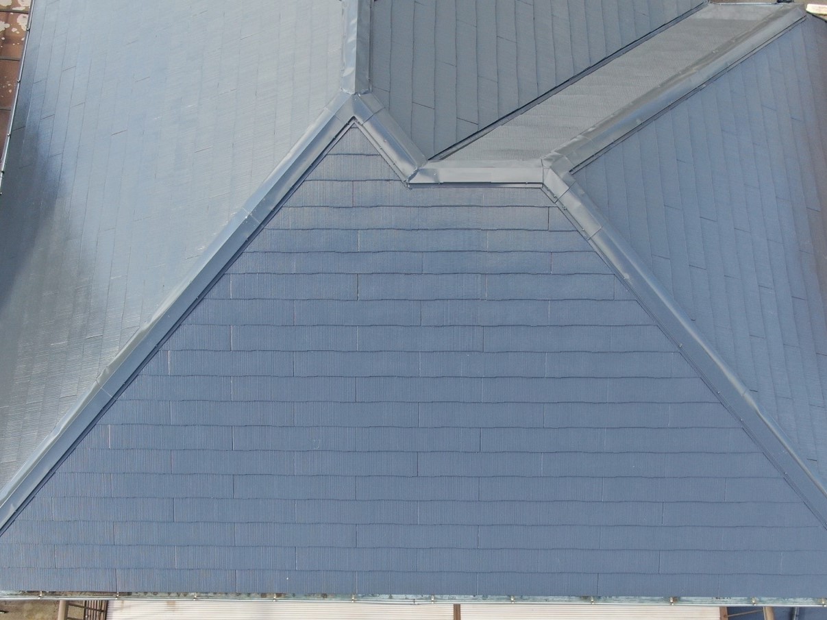 【和歌山市】　K様邸<br>『グレージュの外壁にダークグレーの屋根で落ち着いた雰囲気の素敵な仕上がりに…✧₊°』インテグラルコート塗布6