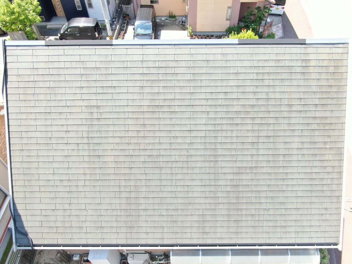【和歌山市】　K様邸<br>『グレージュの外壁にグリーンの屋根が美しく新築のように素敵な仕上がりに…✧₊°』インテグラルコート塗布3