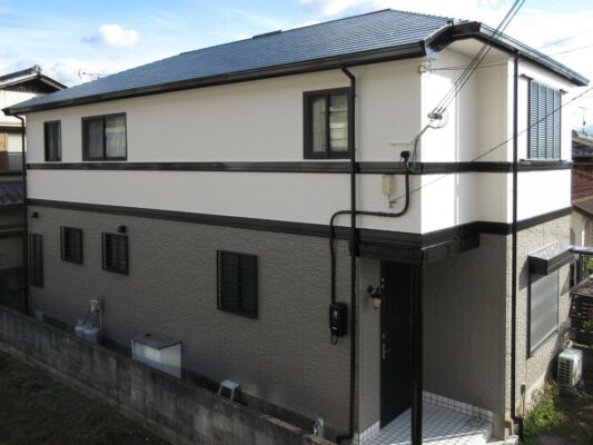 【和歌山市】　K様邸<br>『グレージュの外壁にグレーの屋根がオシャレで素敵な仕上がりに…✧₊°』
