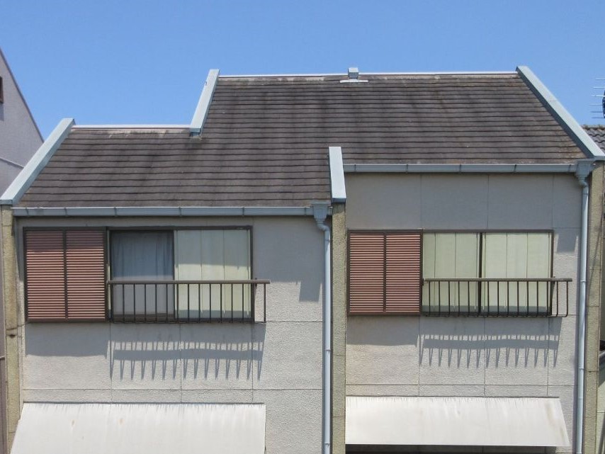 【和歌山市】　S様邸<br>『クリームイエローの外壁にブルーブラックの屋根が穏やかな印象の素敵な仕上がりに…✧₊°』インテグラルコート塗布5