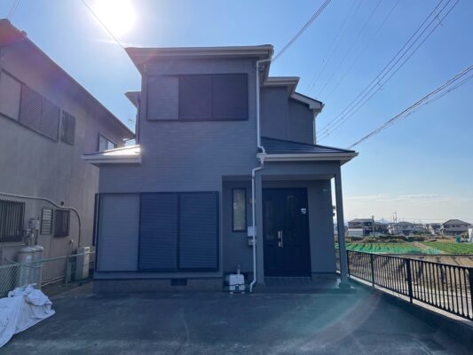 和歌山市密着の外壁塗装・屋根塗装専門店エースペイントの外壁と屋根の塗装　足場解体