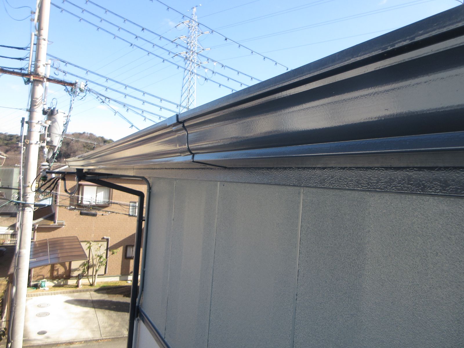 【和歌山市】　K様邸<br>『ブルーのグラデーションで揃えた外壁と屋根がハイセンスで素敵な仕上がりに…✧₊°』8