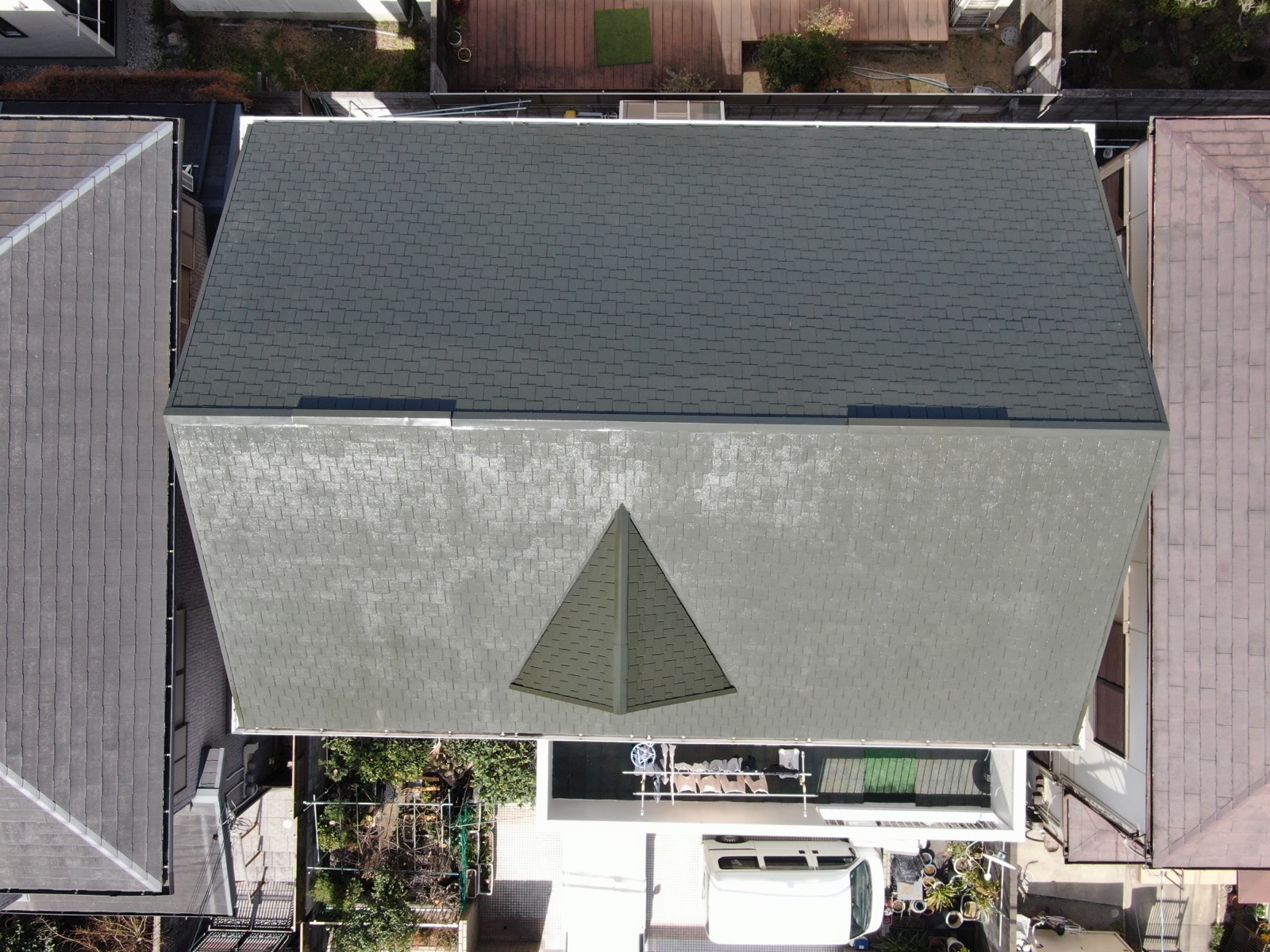 【和歌山市】　N様邸<br>『レグボーングレージュの外壁にセージグリーンのアクセントがさわやかな仕上がりに…✧₊°』6