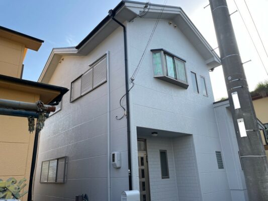 和歌山市密着の外壁塗装・屋根塗装専門店エースペイント　足場解体後
