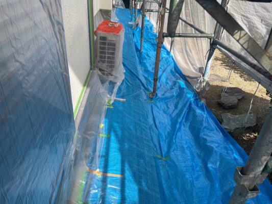 和歌山市密着の外壁塗装・屋根塗装専門店エースペイント　養生