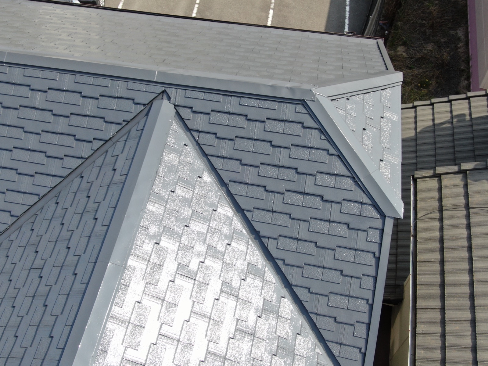 【岩出市】　Y様邸<br>『ダークグレーの屋根が落ち着いた印象の素敵な仕上がりに…✧₊°』インテグラルコート塗布8