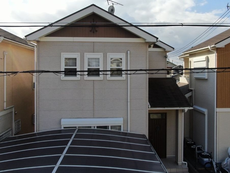 【和歌山市】O様邸<br>『グレージュの外壁に耐久性抜群のテラコッタブレンドの屋根がオシャレで素敵な仕上がりに…✧₊°』1