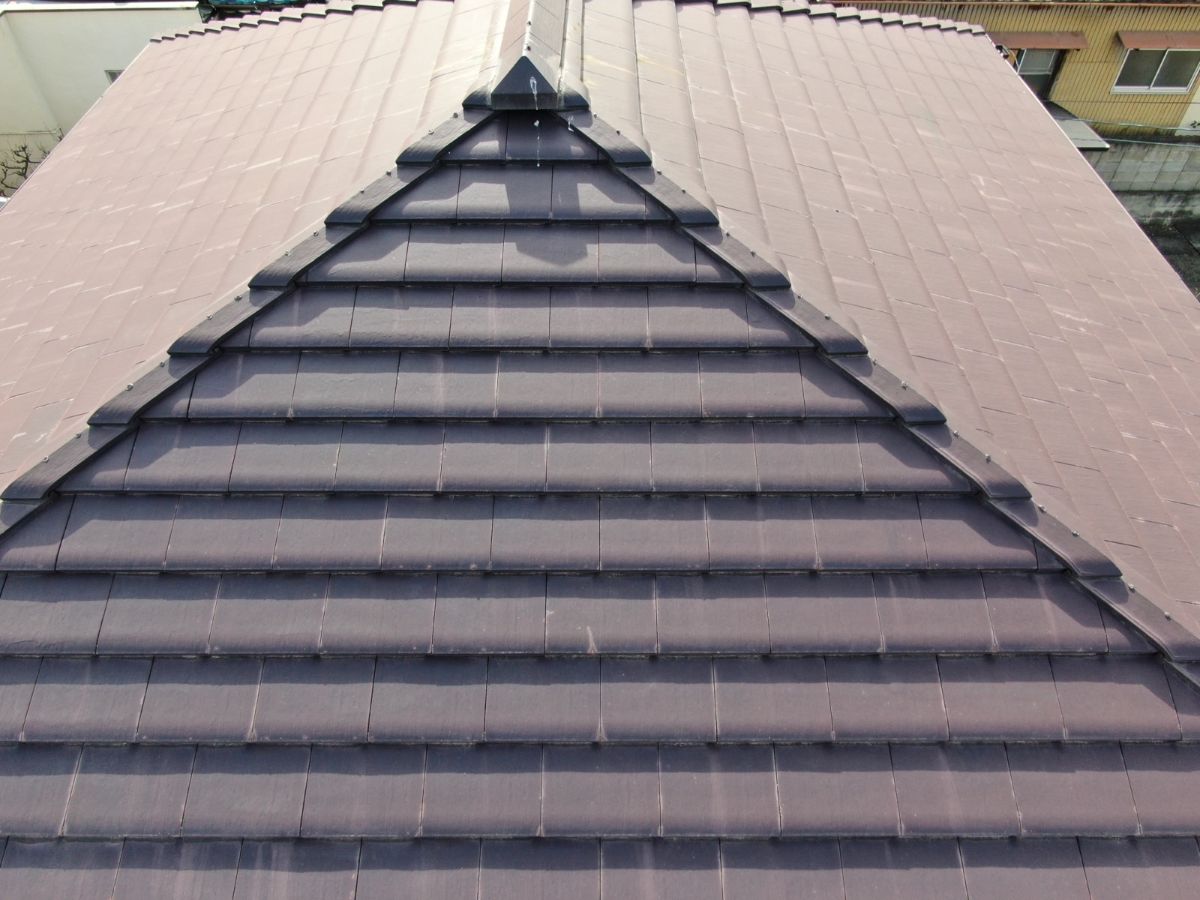 【泉南郡】　Y様邸<br>『スカイグレーの外壁にダークグレーの屋根がスタイリッシュで素敵な仕上がりに…✧₊°』インテグラルコート、ウルトラTOP塗布5