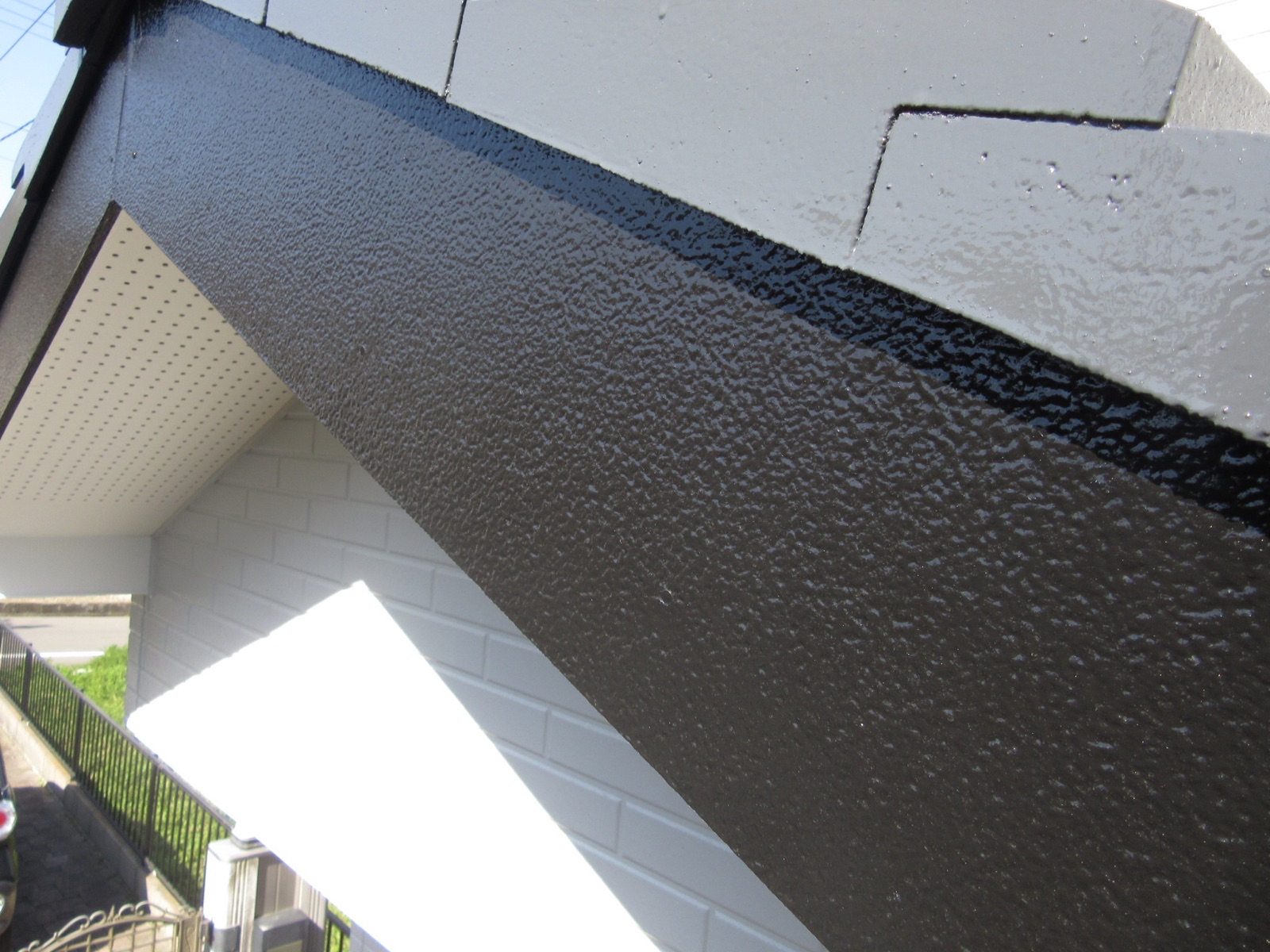 【泉南郡】　Y様邸<br>『スカイグレーの外壁にダークグレーの屋根がスタイリッシュで素敵な仕上がりに…✧₊°』インテグラルコート、ウルトラTOP塗布14