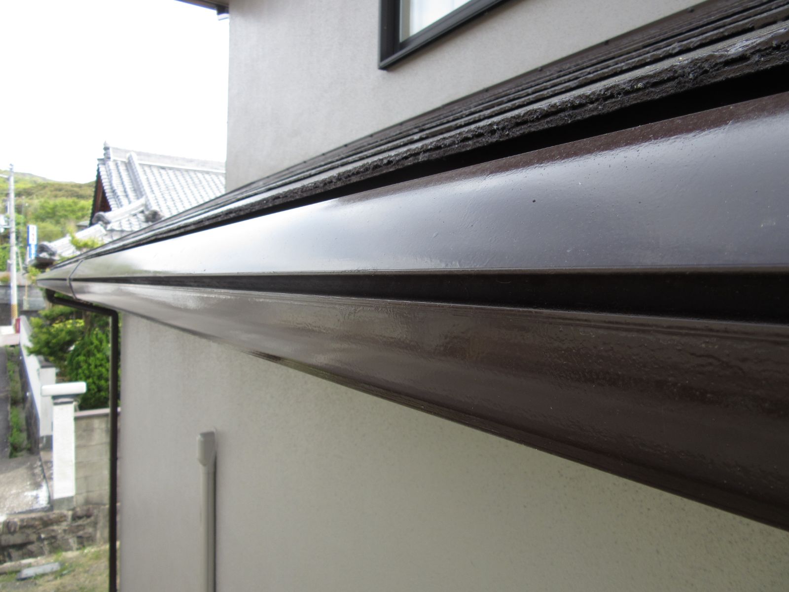 【和歌山市】　H様邸<br>『グレージュの外壁にバーガンディーの屋根が重厚感溢れる素敵な仕上がりに…✧₊°』8