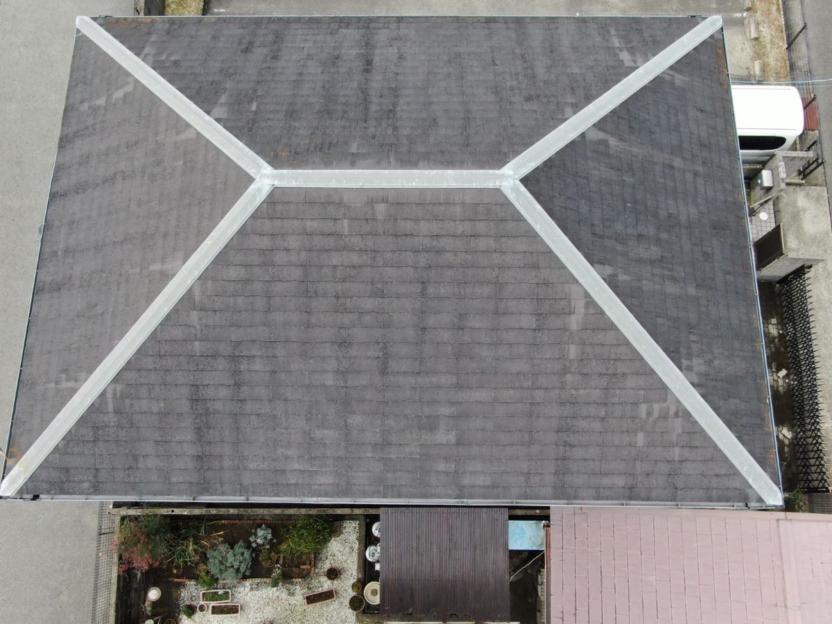 【和歌山市】　T様邸<br>『スモーキーブルーの外壁にダークグレーの屋根が重厚感溢れる素敵な仕上がりに…✧₊°』5