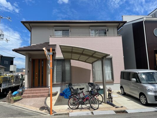 和歌山市密着の外壁塗装・屋根塗装専門店エースペイントの外壁の塗装と屋根の塗装　足場解体