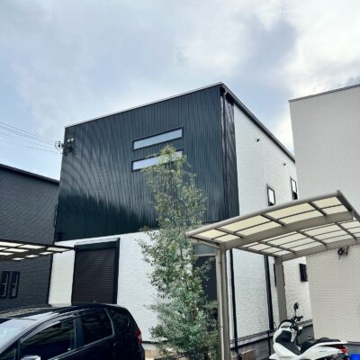和歌山市密着の外壁塗装　屋根塗装　専門店エースペイントの　外壁塗装　屋根塗装　付帯部塗装　コーキング工事　完工　足場解体