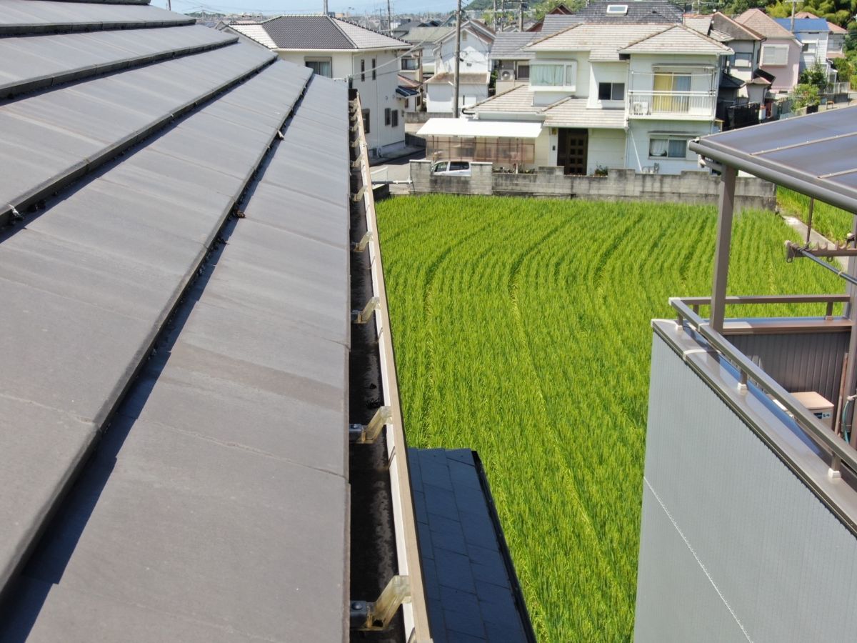 【和歌山市】　K様邸<br>『パールグレーの外壁とダークグレージュの屋根で上品で落ち着いた素敵な仕上がりに…✧₊°』5
