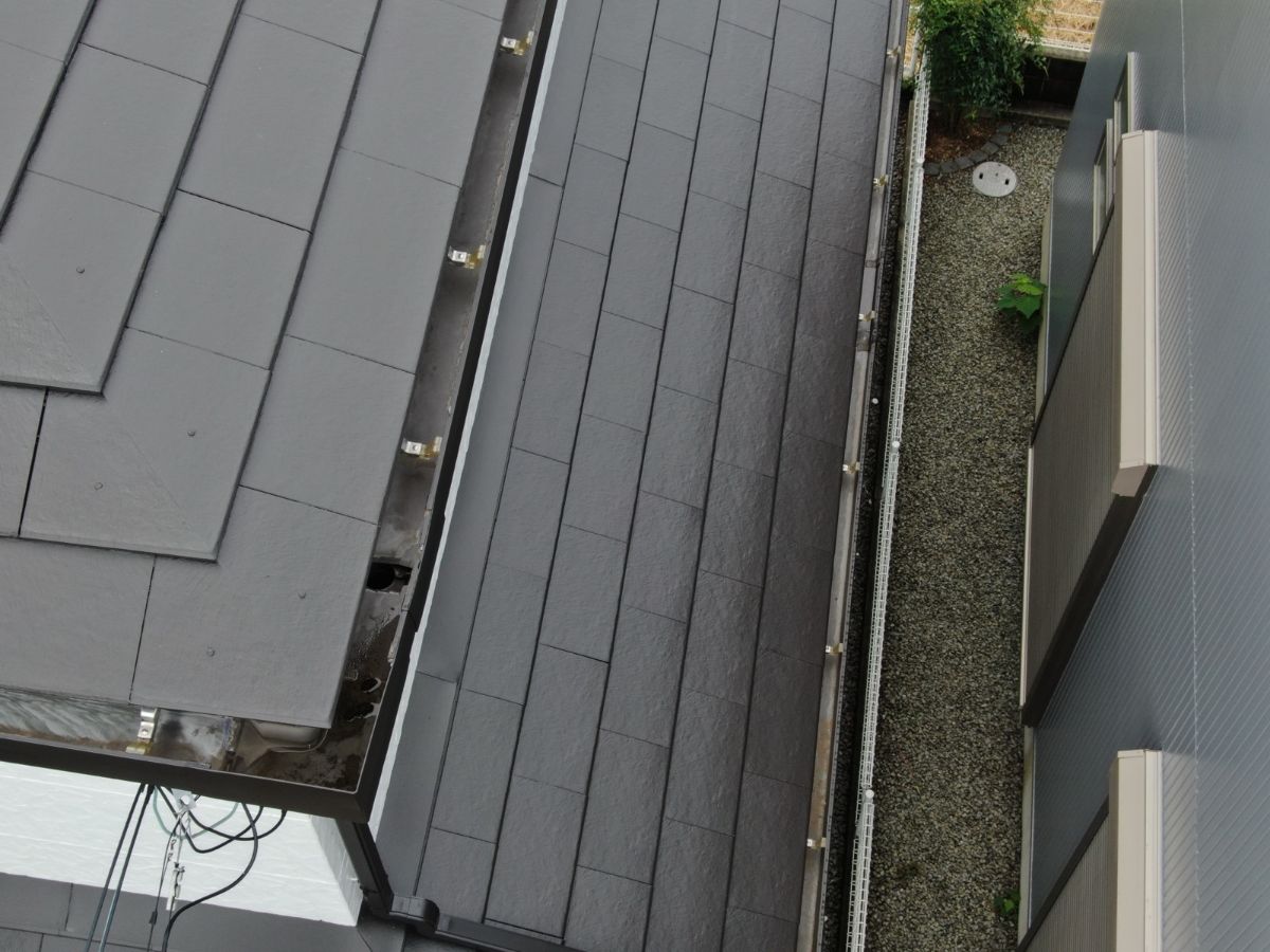 【和歌山市】　K様邸<br>『パールグレーの外壁とダークグレージュの屋根で上品で落ち着いた素敵な仕上がりに…✧₊°』6
