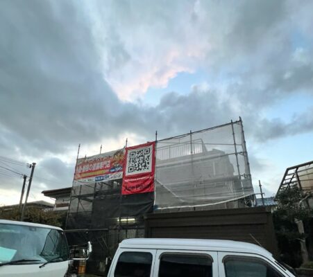 和歌山市地域密着の外壁塗装屋根塗装専門店のエースペイント　■【岸和田市】　S様邸　外壁塗装・屋根塗装・付帯部塗装・ベランダ防水・コーキング工事　足場組立