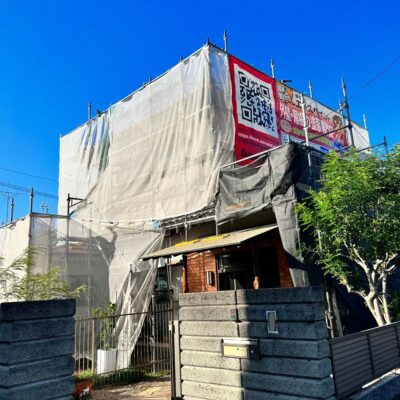 和歌山市地域密着の外壁塗装屋根塗装専門店のエースペイント　■【和歌山市】　K様邸　外壁塗装・付帯部塗装・コーキング工事・ひび割れ補修・欠け補修・軒樋補修工事・屋上防水　