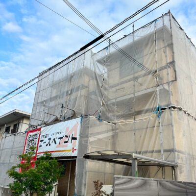 和歌山市地域密着外壁塗装屋根塗装専門店のエースペイント　【和歌山市】　O様邸　外壁塗装・屋根塗装・付帯部塗装・コーキング工事・屋根カバー工事　足場組立