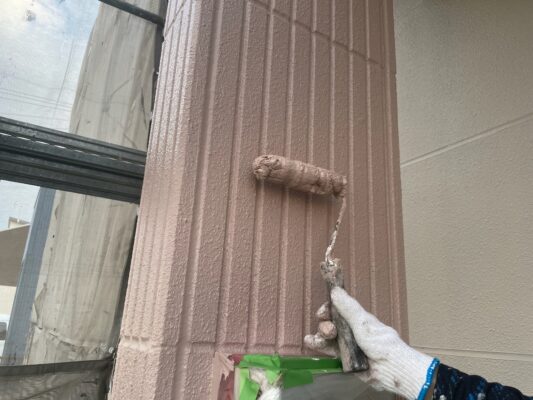 和歌山市地域密着の外壁塗装屋根塗装専門店のエースペイント　■【和歌山市】　T様邸　外壁塗装・屋根塗装・付帯部塗装・ベランダ防水・コーキング工事外壁上塗り２回目
