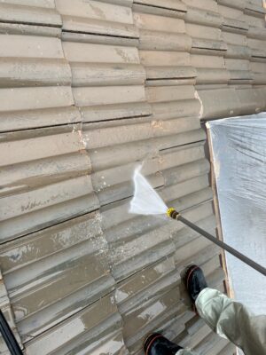 和歌山市地域密着の外壁塗装屋根塗装専門店エースペイント　和歌山市太田1丁目９　高圧洗浄　屋根