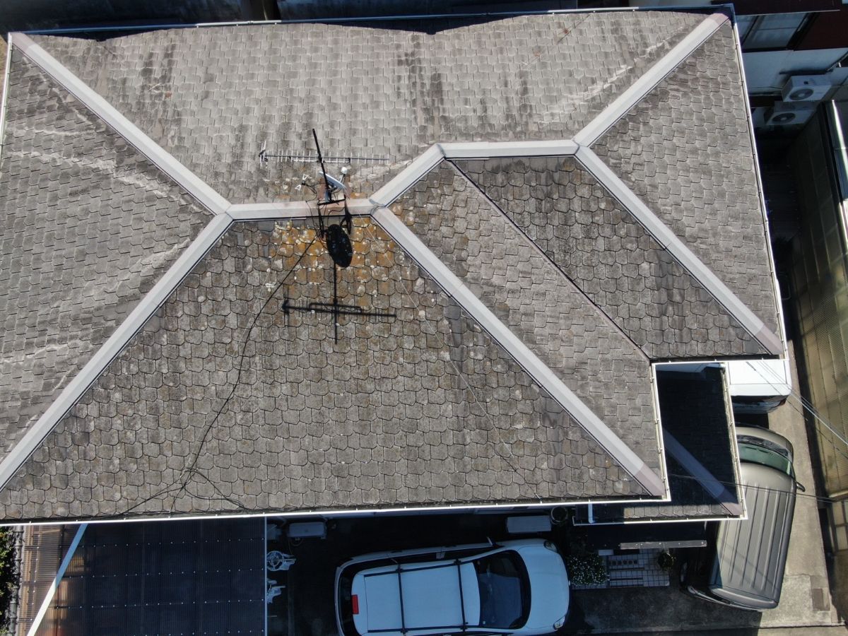 【和歌山市】　S様邸<br>『エクルグレージュの外壁にブラックの屋根でカジュアルで素敵な仕上がりに…✧₊°』9