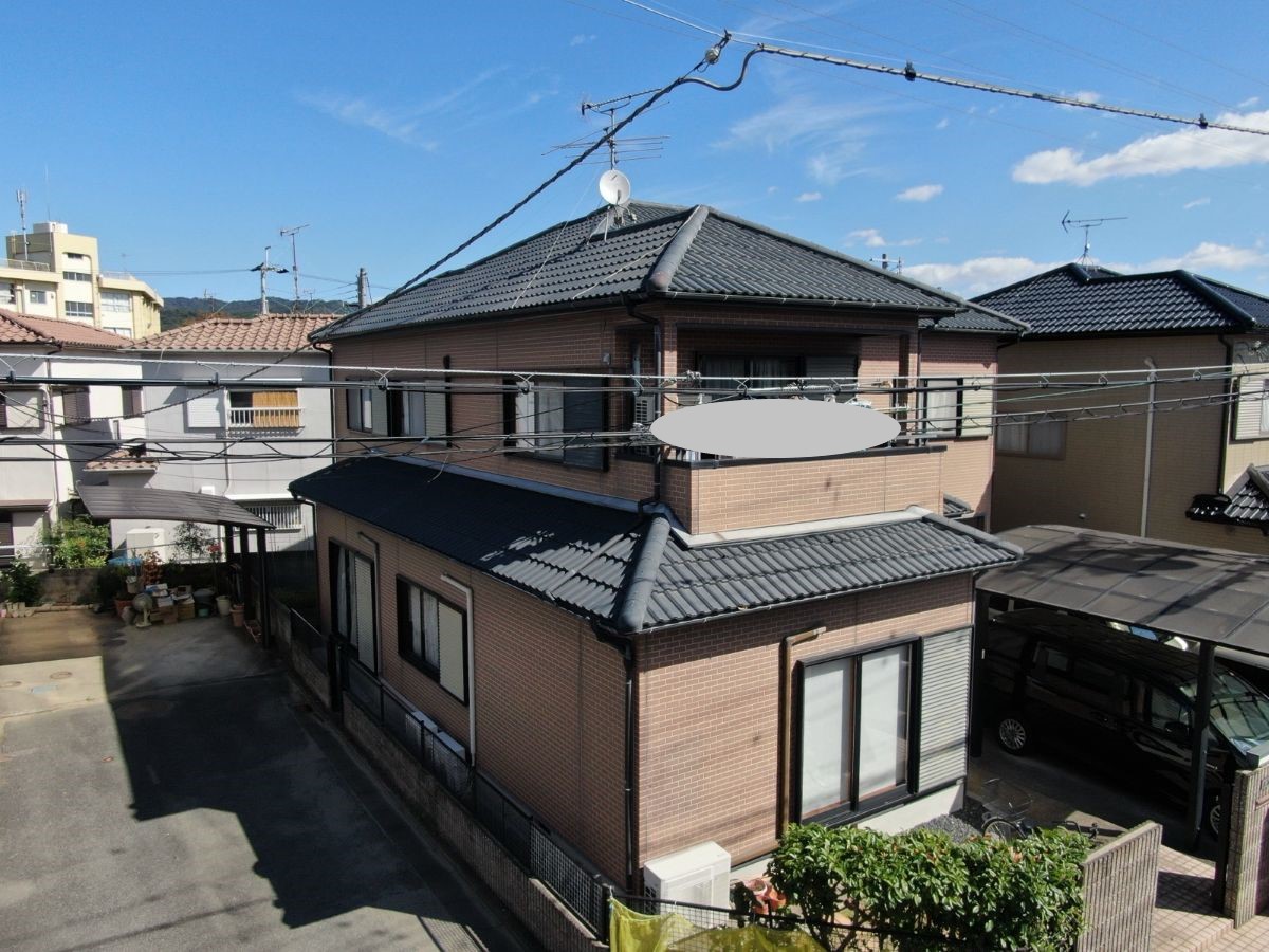 【和歌山市】　T様邸<br>『ブラウンの外壁にブラックの屋根が映える、カジュアルでありながら上品な仕上がりに…”🏡💕』3